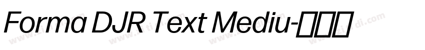 Forma DJR Text Mediu字体转换